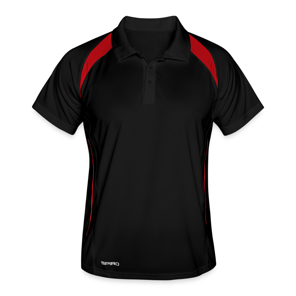 Mannen polo ademend - zwart/rood
