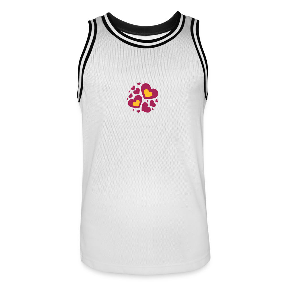 Mannen basketbal shirt - wit/zwart
