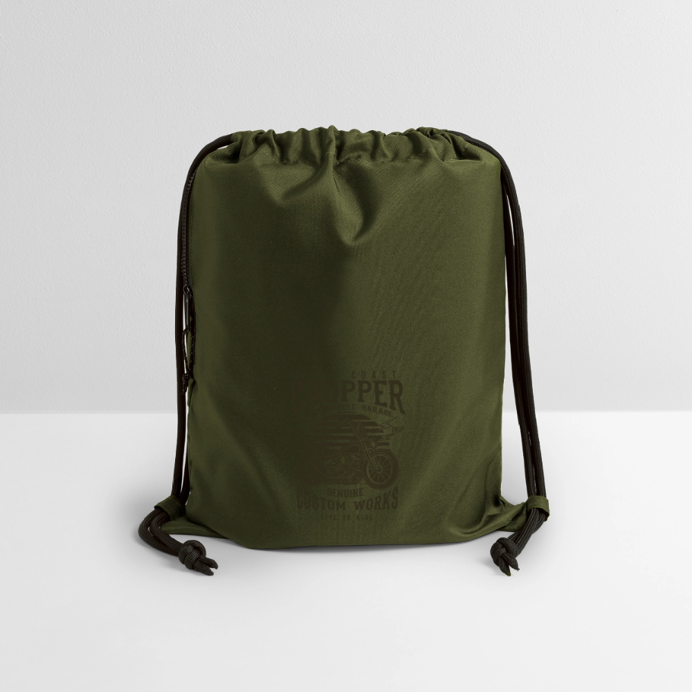 Gymtas van gerecycled materiaal - military green