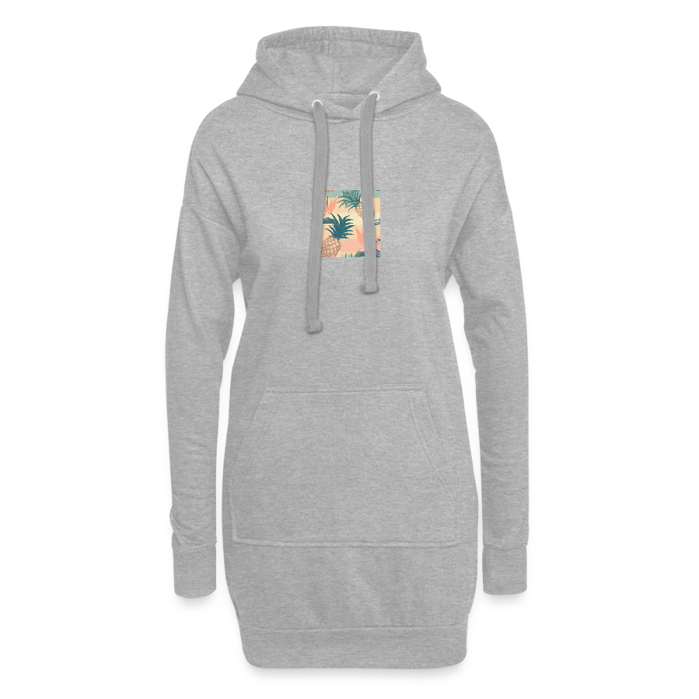Hoodiejurk - grijs gemêleerd