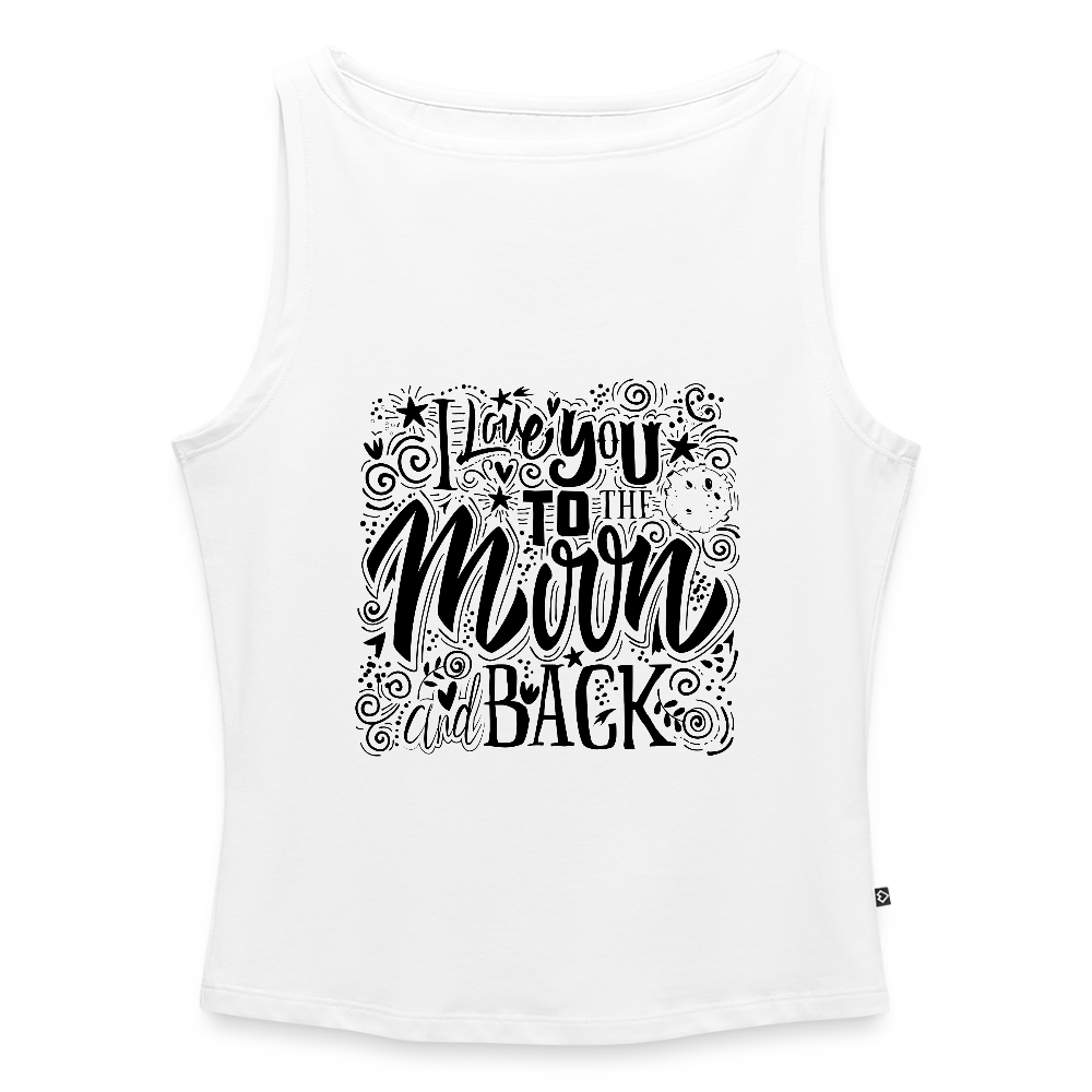 Vrouwen tanktop met U-hals - wit