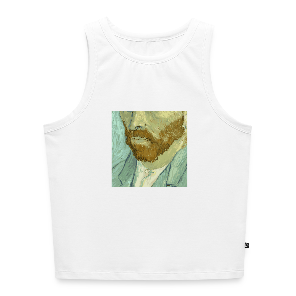 Vrouwen cropped tanktop - wit
