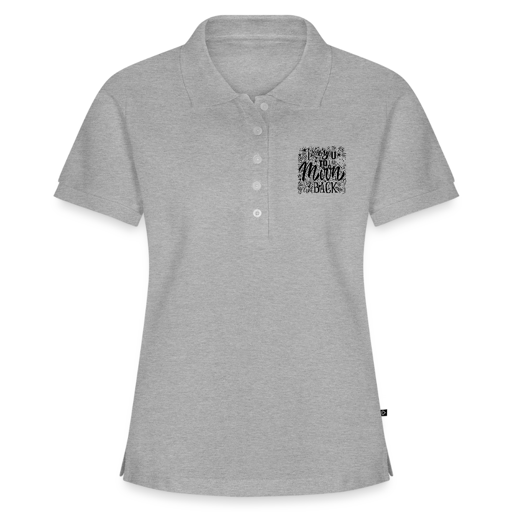 Vrouwen Premium Bio Poloshirt - grijs gemêleerd