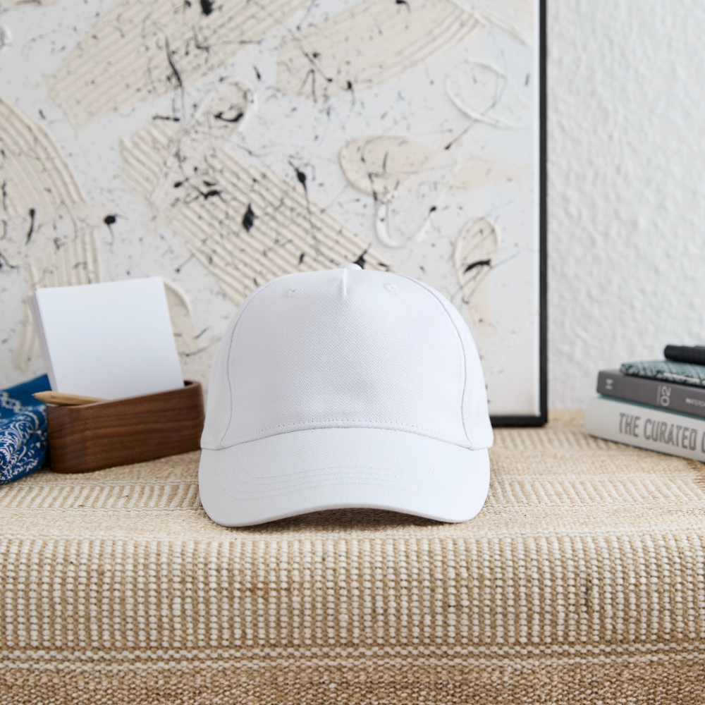 Bio kinder basecap - wit