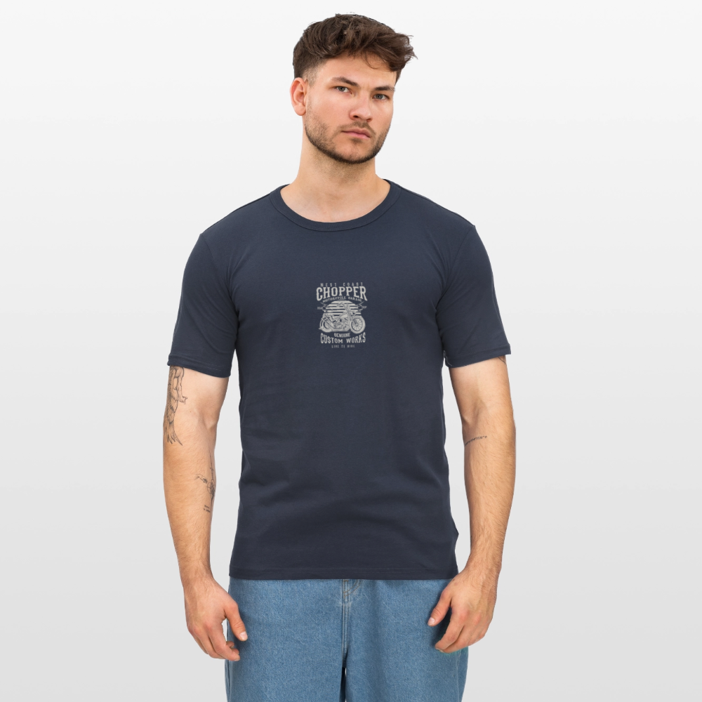 Mannen slim fit T-shirt - navy