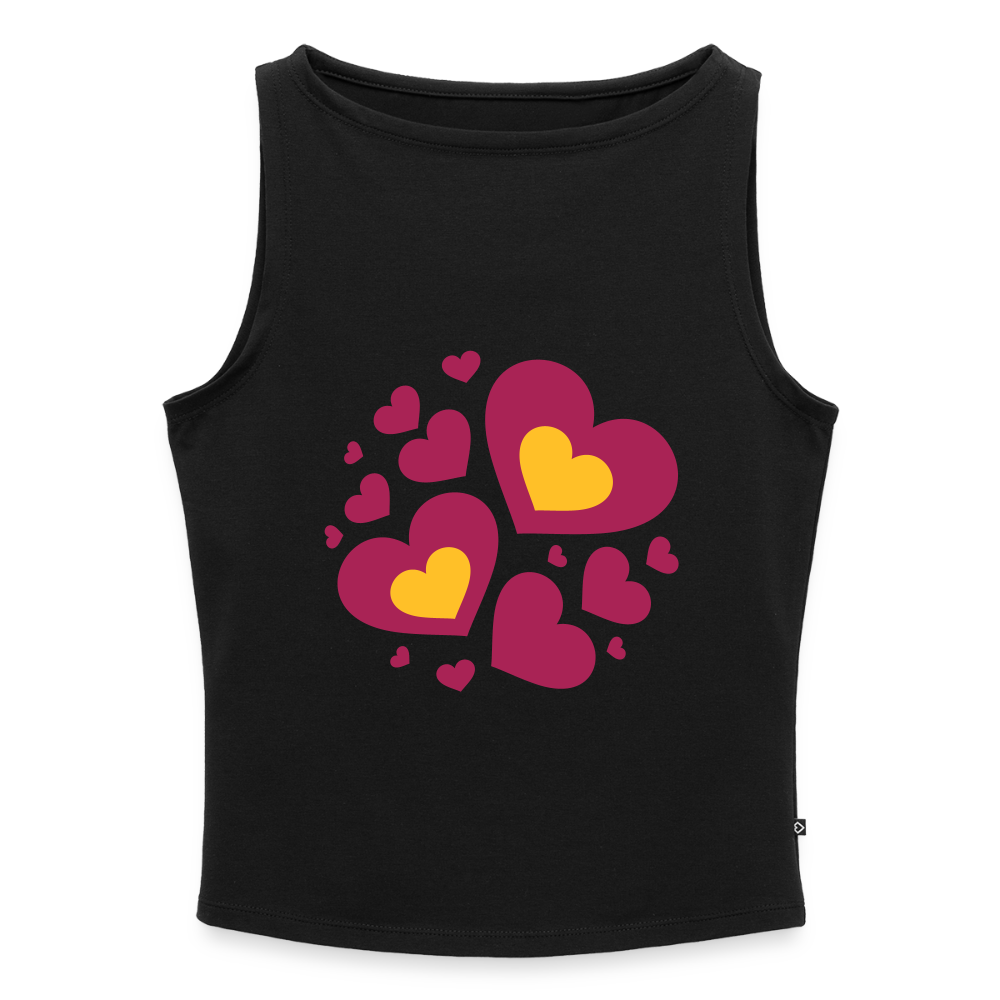 Vrouwen tanktop met U-hals - zwart