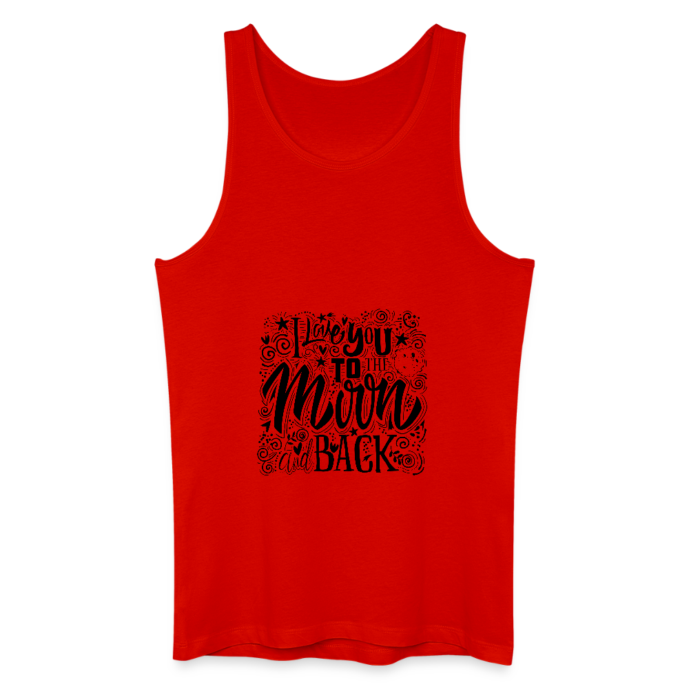 Mannen bio tanktop - rood