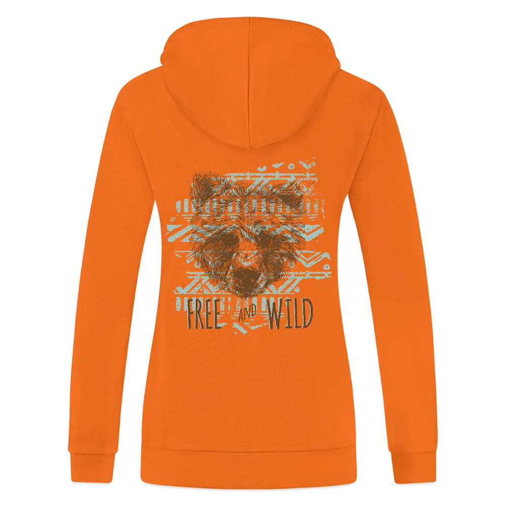 JAKO Vrouwen ziphoodie Organic - neonoranje