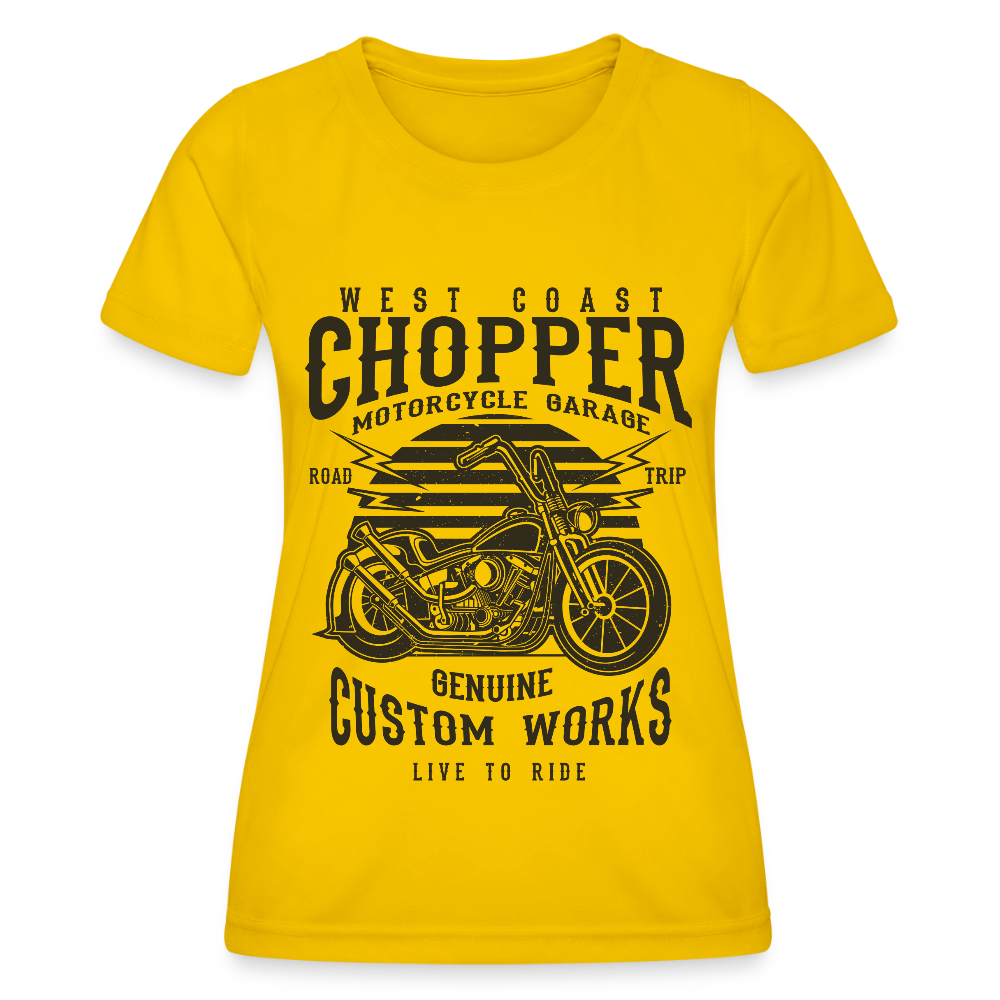 Functioneel T-shirt voor vrouwen - eigeel