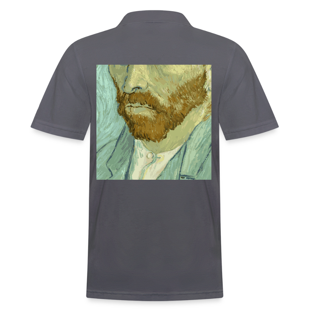 Mannen poloshirt - houtskool