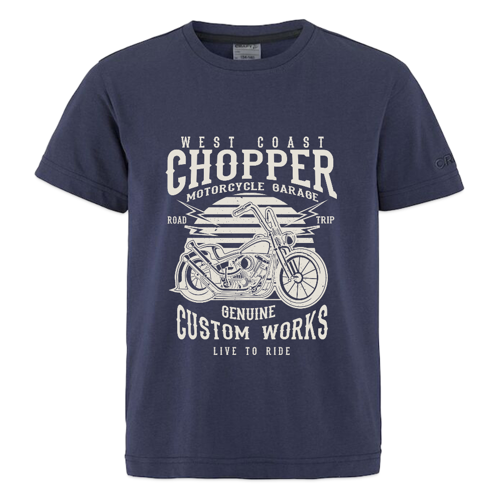 CRAFT Community 2.0 tieners T-shirt - dark navy