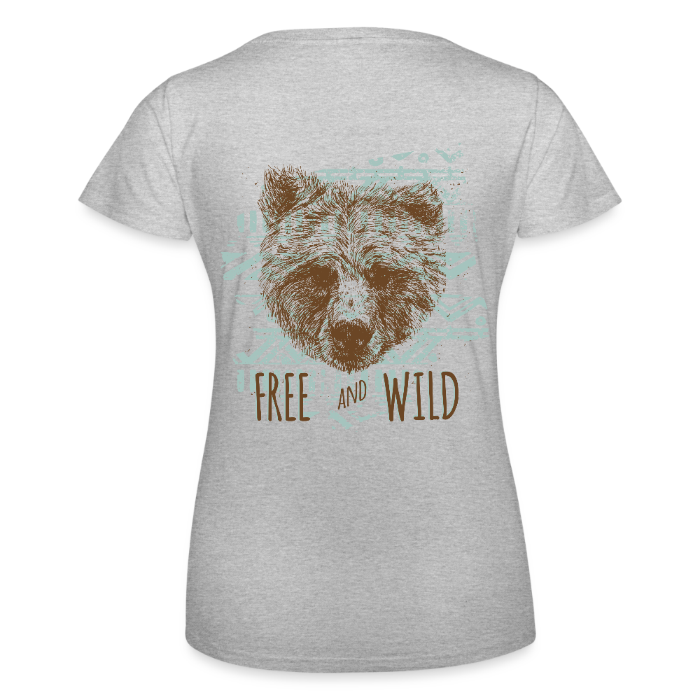 Vrouwen T-shirt van Fruit of the Loom - grijs gemêleerd
