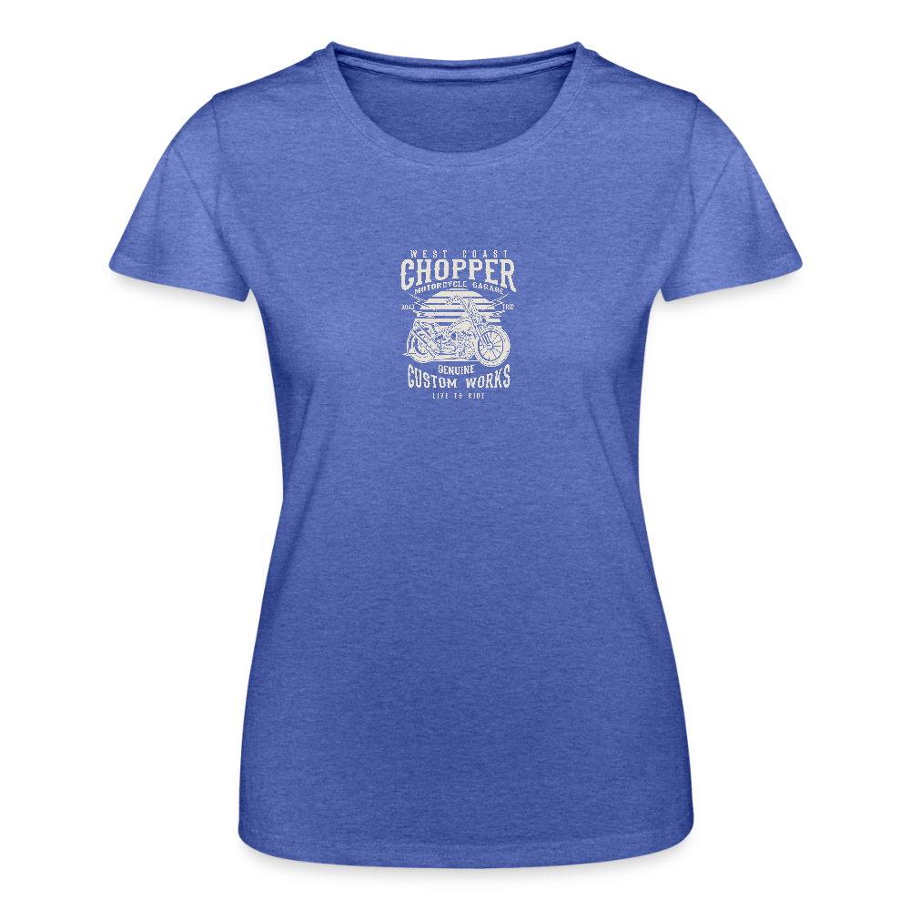 Vrouwen T-shirt van Fruit of the Loom - blauw gemêleerd
