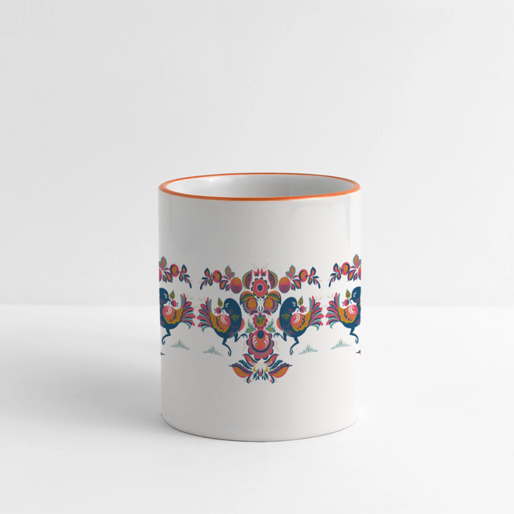 Panoramamok - wit/oranje
