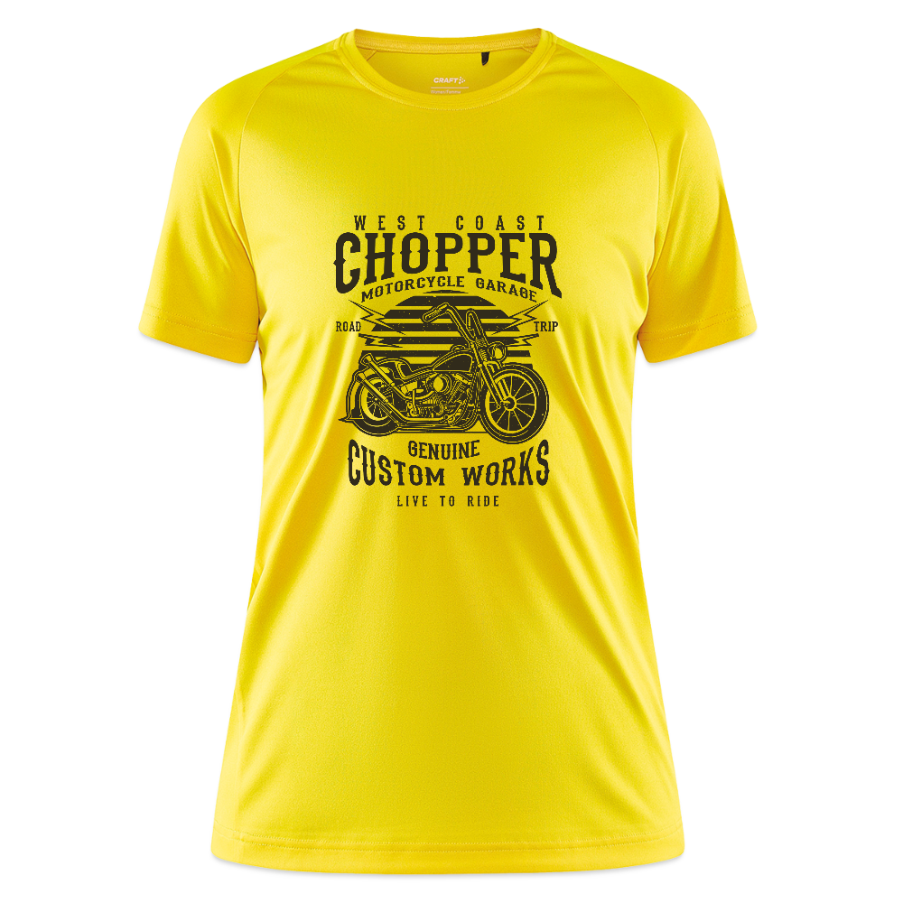 CRAFT Core Unify vrouwen training-T-shirt - geel