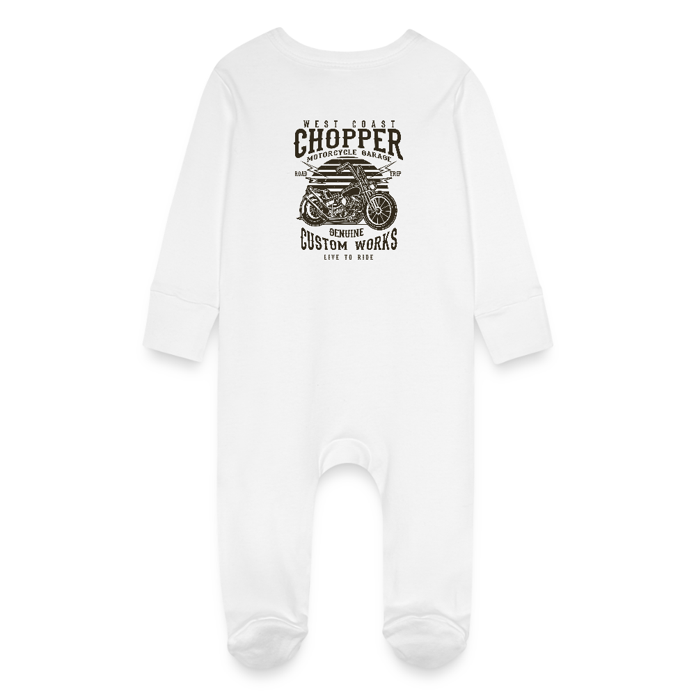 Baby bio pyjama met krabwantjes - wit