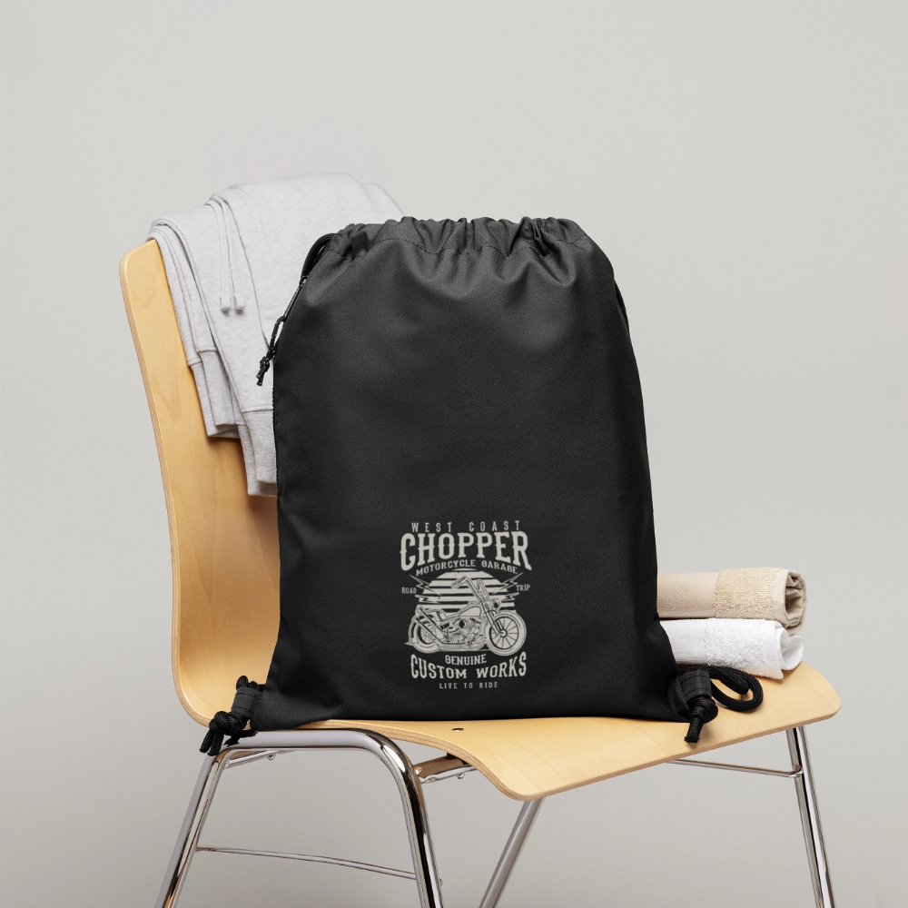 Gymtas van gerecycled materiaal - zwart