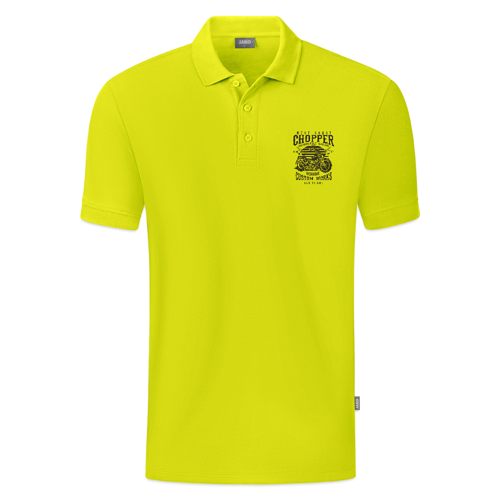 JAKO Mannen Polo Organic - limegroen