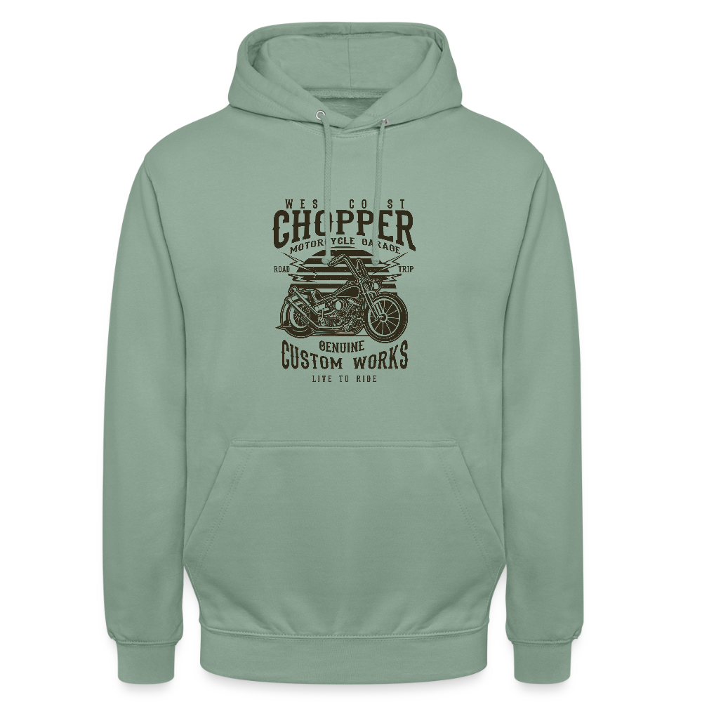 Hoodie unisex - grijsgroen