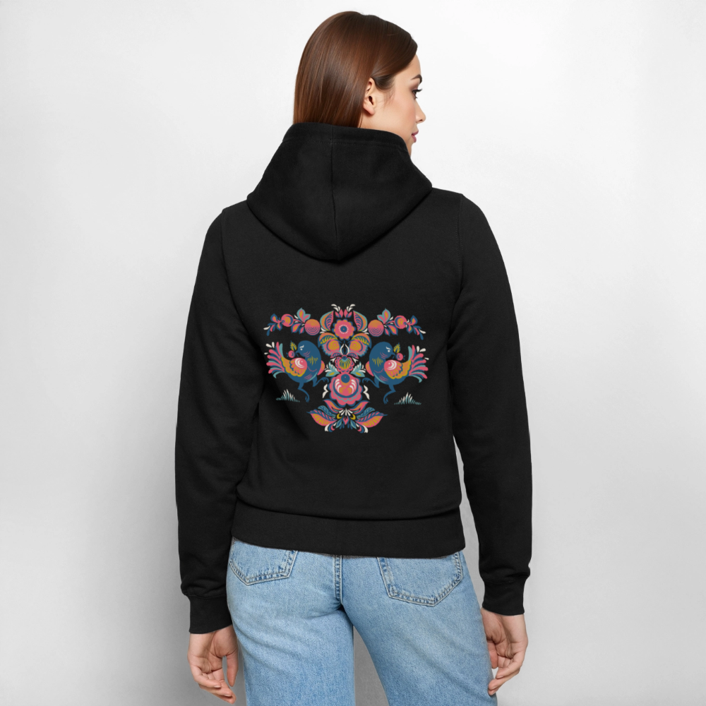 Vrouwen ziphoodie - zwart