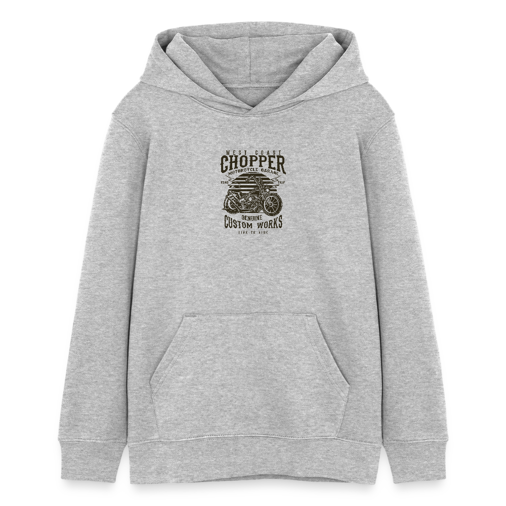 Stanley/Stella Tiener bio-hoodie Mini Cruiser - grijs gemêleerd