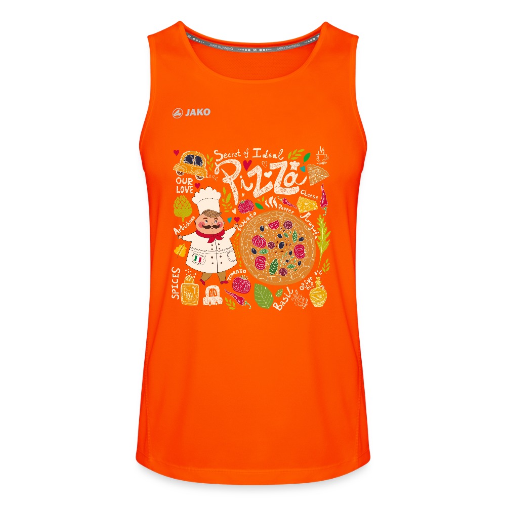 JAKO Mannen tanktop Run 2.0 - neonoranje