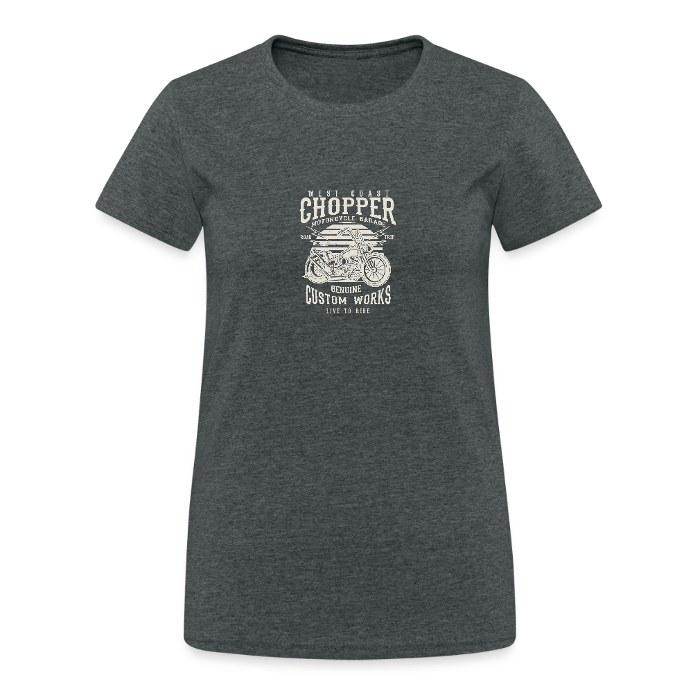 Vrouwen Gildan Heavy T-shirt - donkergrijs gemêleerd