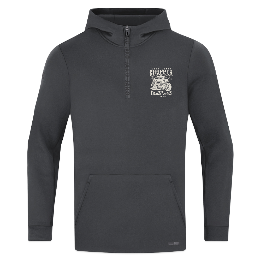 JAKO Ziphoodie Pro Casual - grafietgrijs