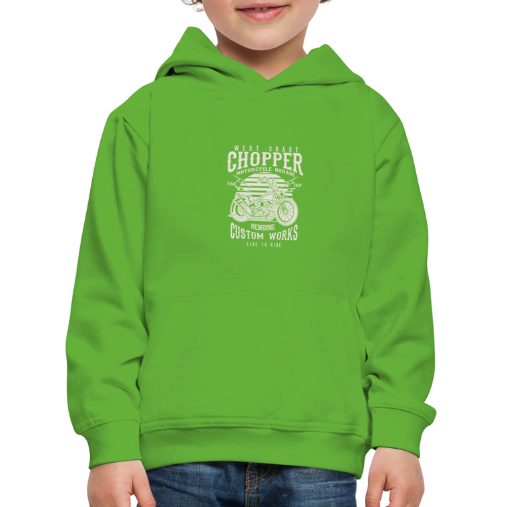 Kinderen trui Premium met capuchon - lichtgroen