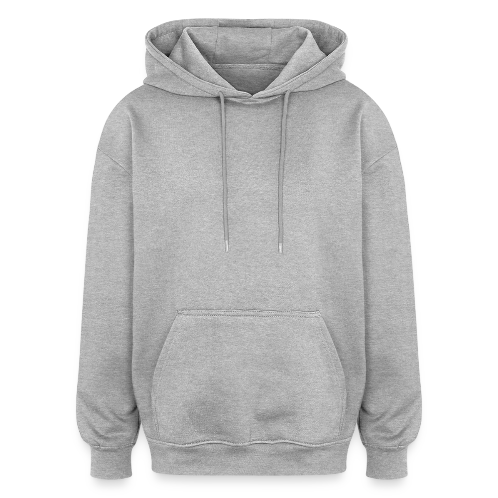 Oversized uniseks hoodie - grijs gemêleerd