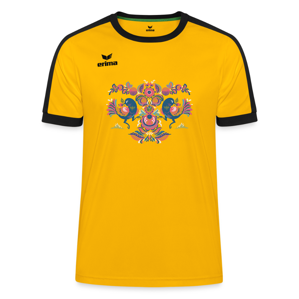 Erima Uniseks Retro Star shirt - geel/zwart
