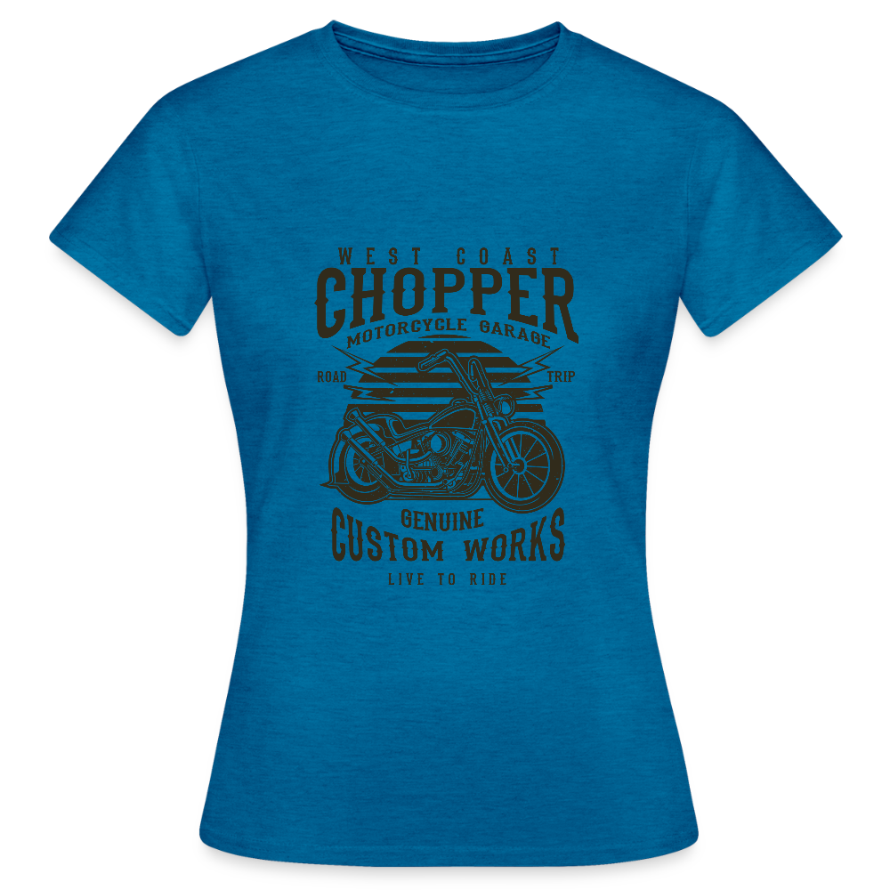 Vrouwen T-shirt - antieke blauwe saffier gemêleerd