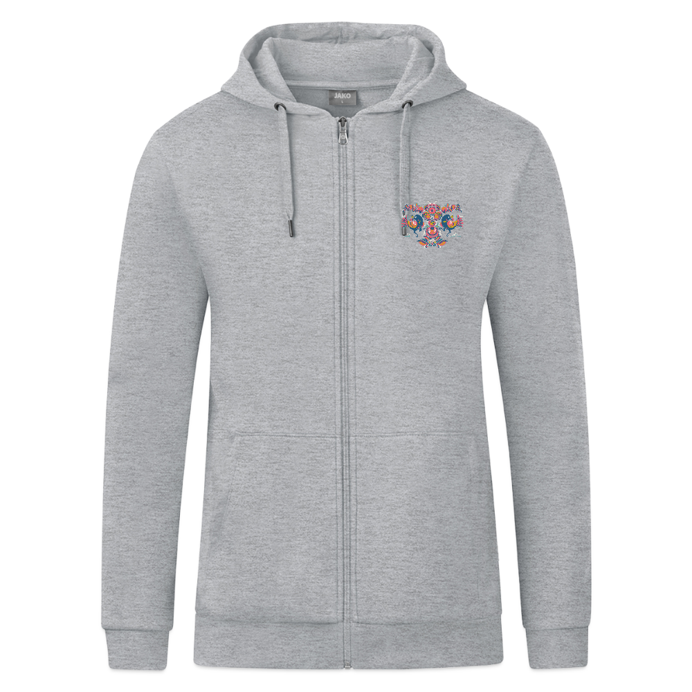 JAKO Ziphoodie Organic - grijs gemêleerd