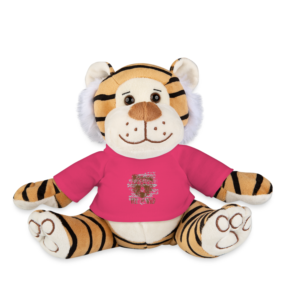 Pluche tijger - roze