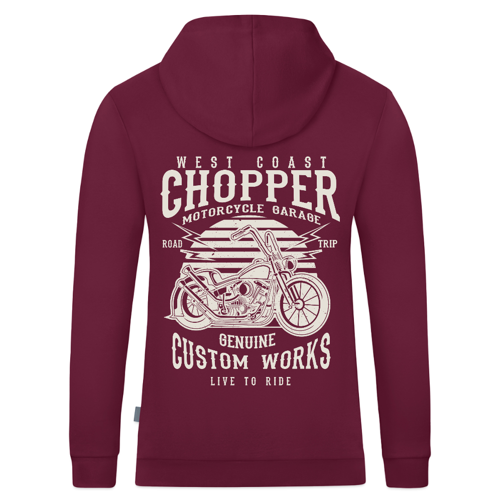 JAKO Kinderhoodie Organic - wijnrood
