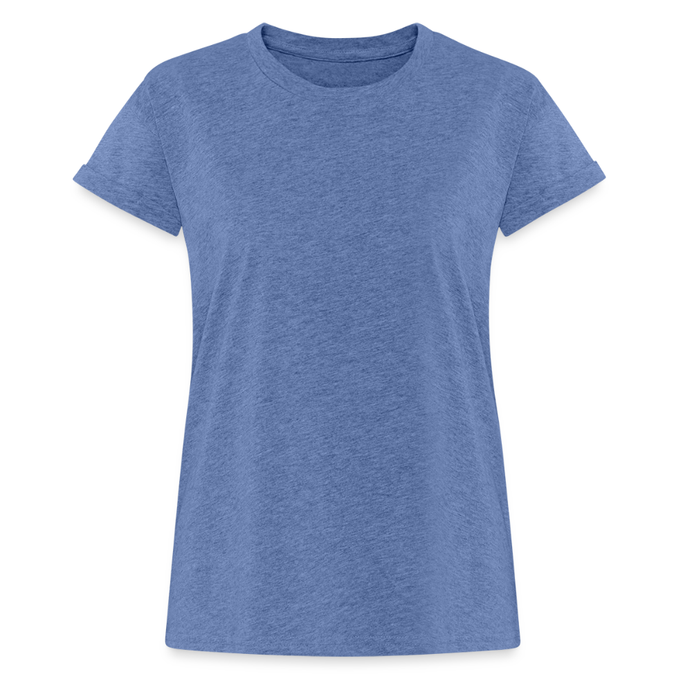 Vrouwen oversize T-shirt - denim gemêleerd