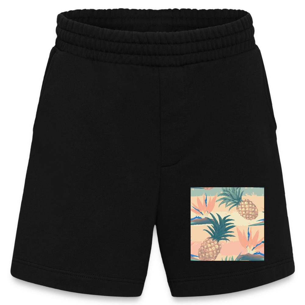 Heavyweight organic shorts made in EU - SOLID BLACK