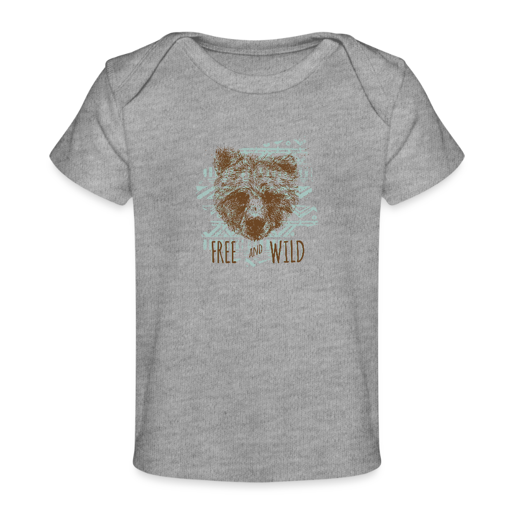 Baby bio-T-shirt - grijs gemêleerd