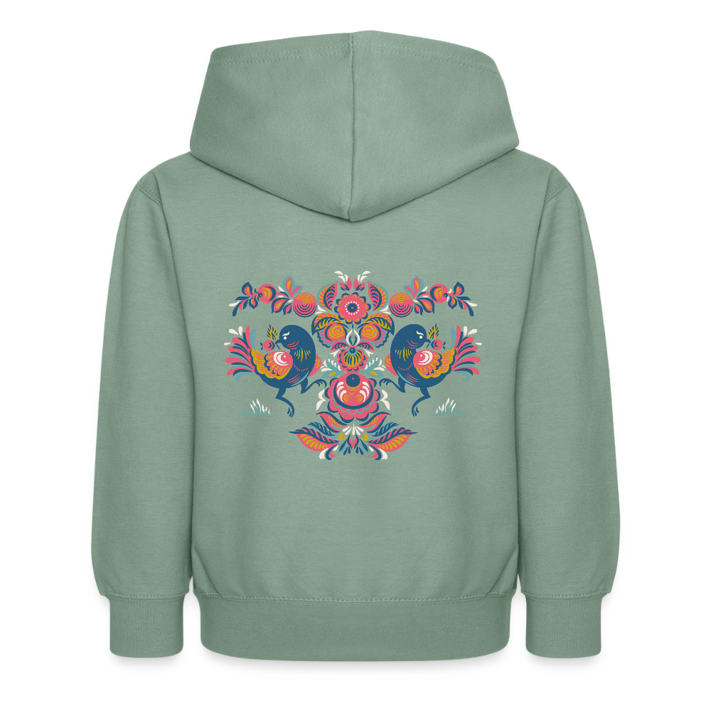 Kinderhoodie - grijsgroen