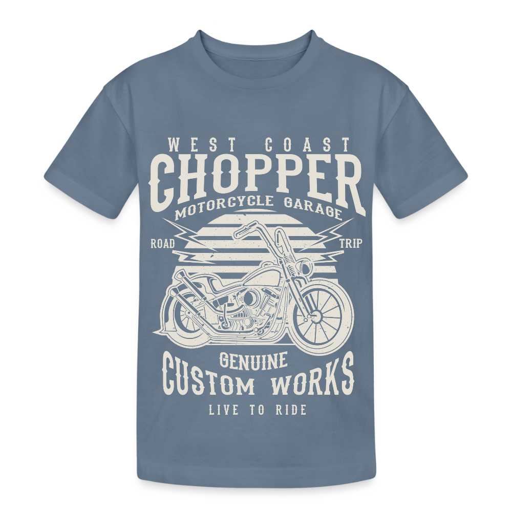 Kinderen Heavy Cotton T-shirt - blauwgrijs