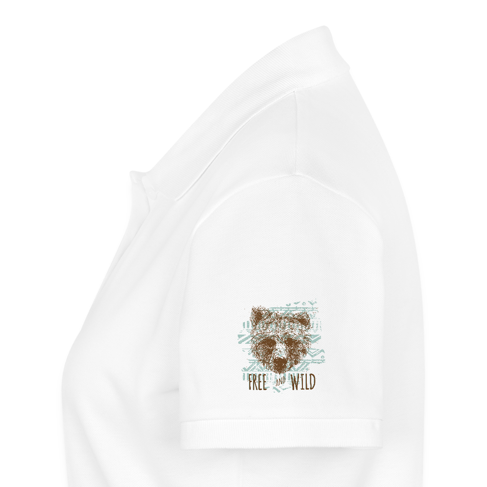 Vrouwen Premium Bio Poloshirt - wit