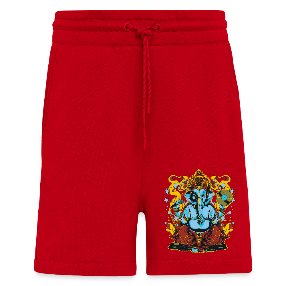 Organic relaxed shorts made in EU - rood