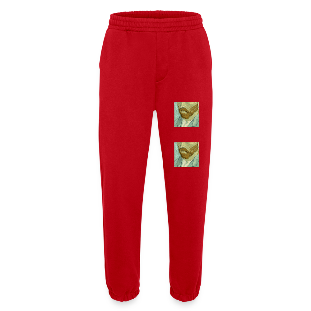 Heavyweight organic joggingbroek made in EU - rood