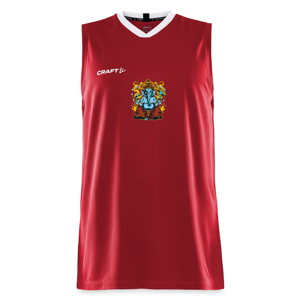 CRAFT Progress mannen basketbalshirt - donkerrood