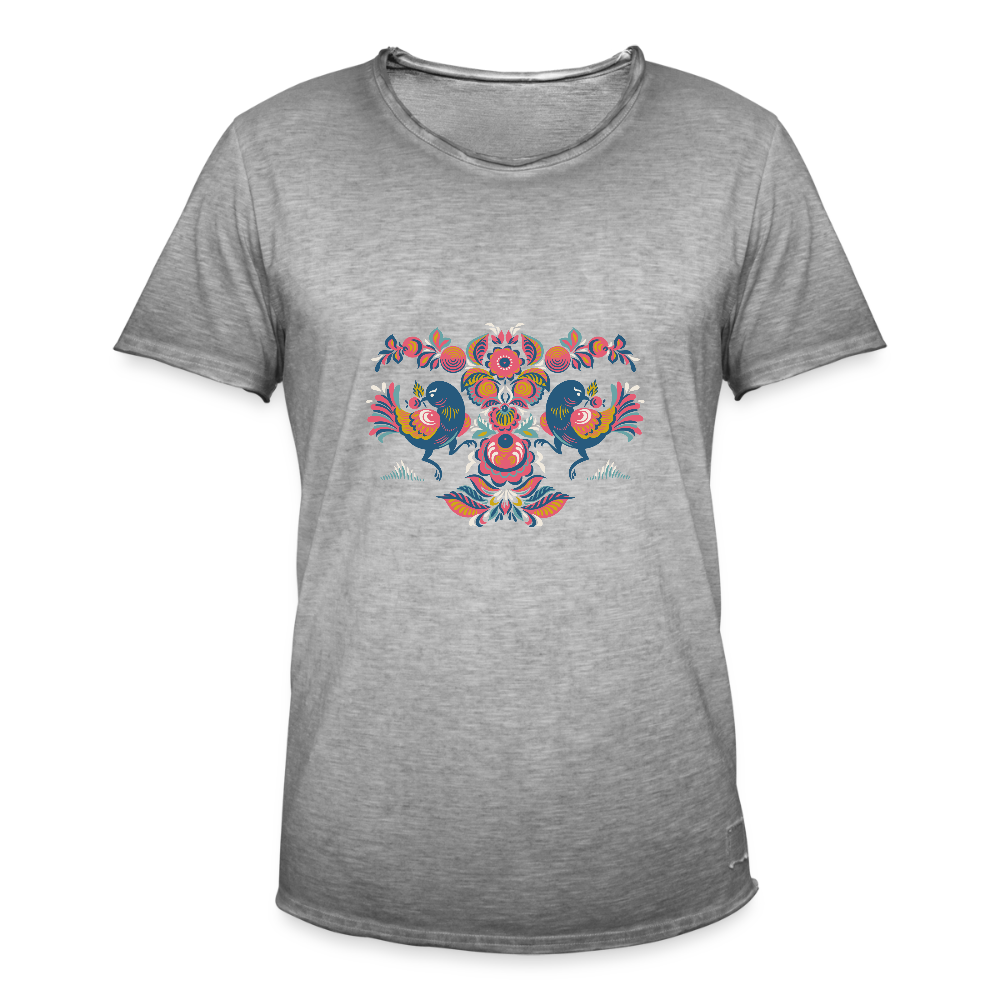 Mannen Vintage T-shirt - vintage grijs