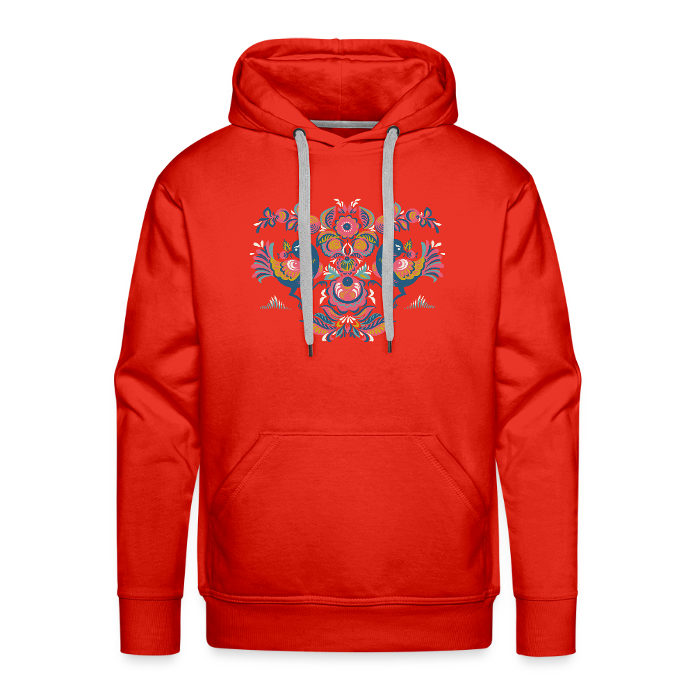 Mannen Premium hoodie - rood