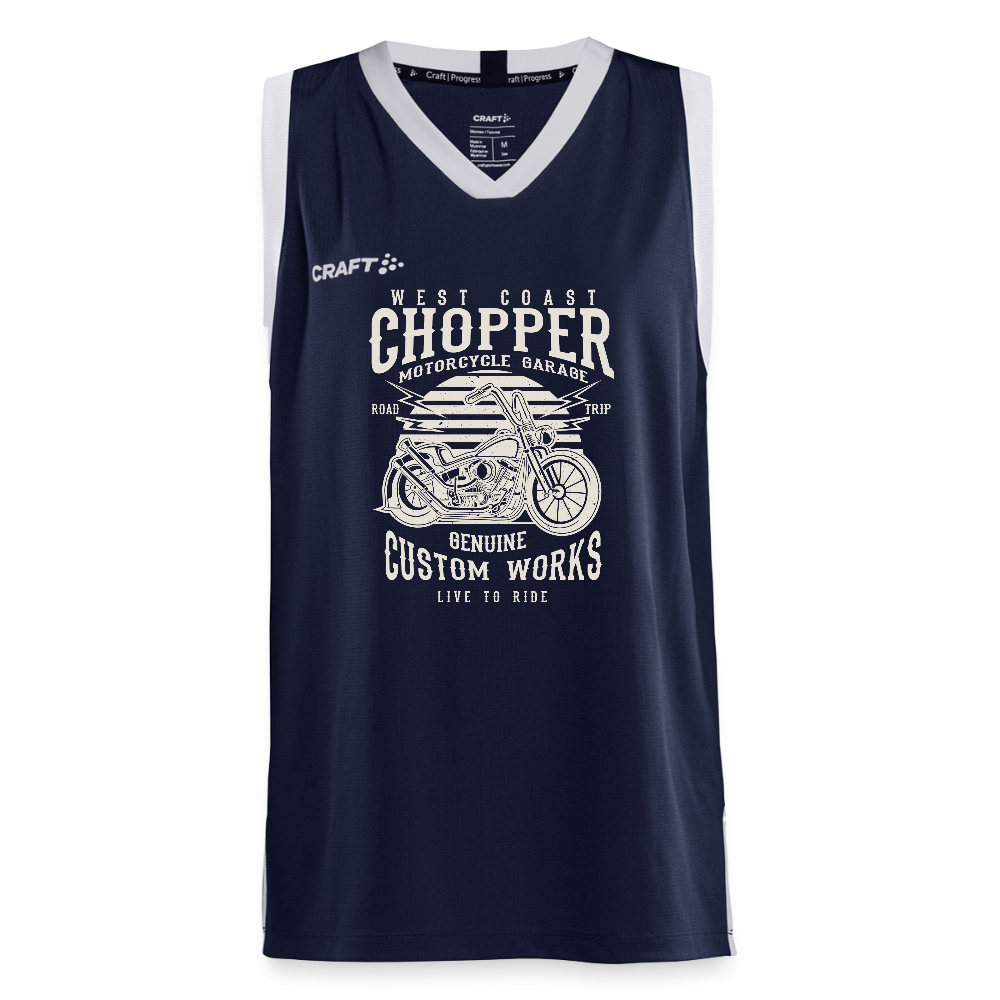 CRAFT Progress kinder-basketbalshirt - navy