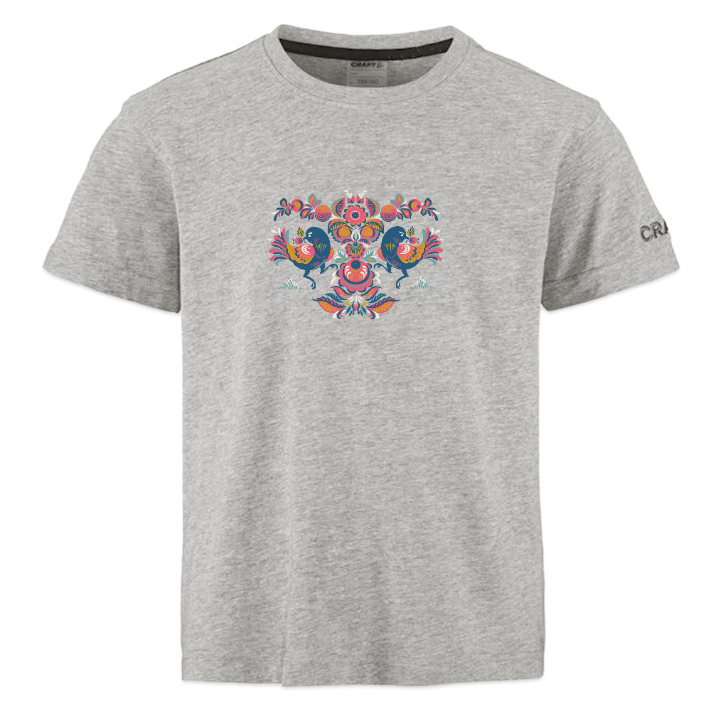 CRAFT Community 2.0 tieners T-shirt - grijs gemêleerd