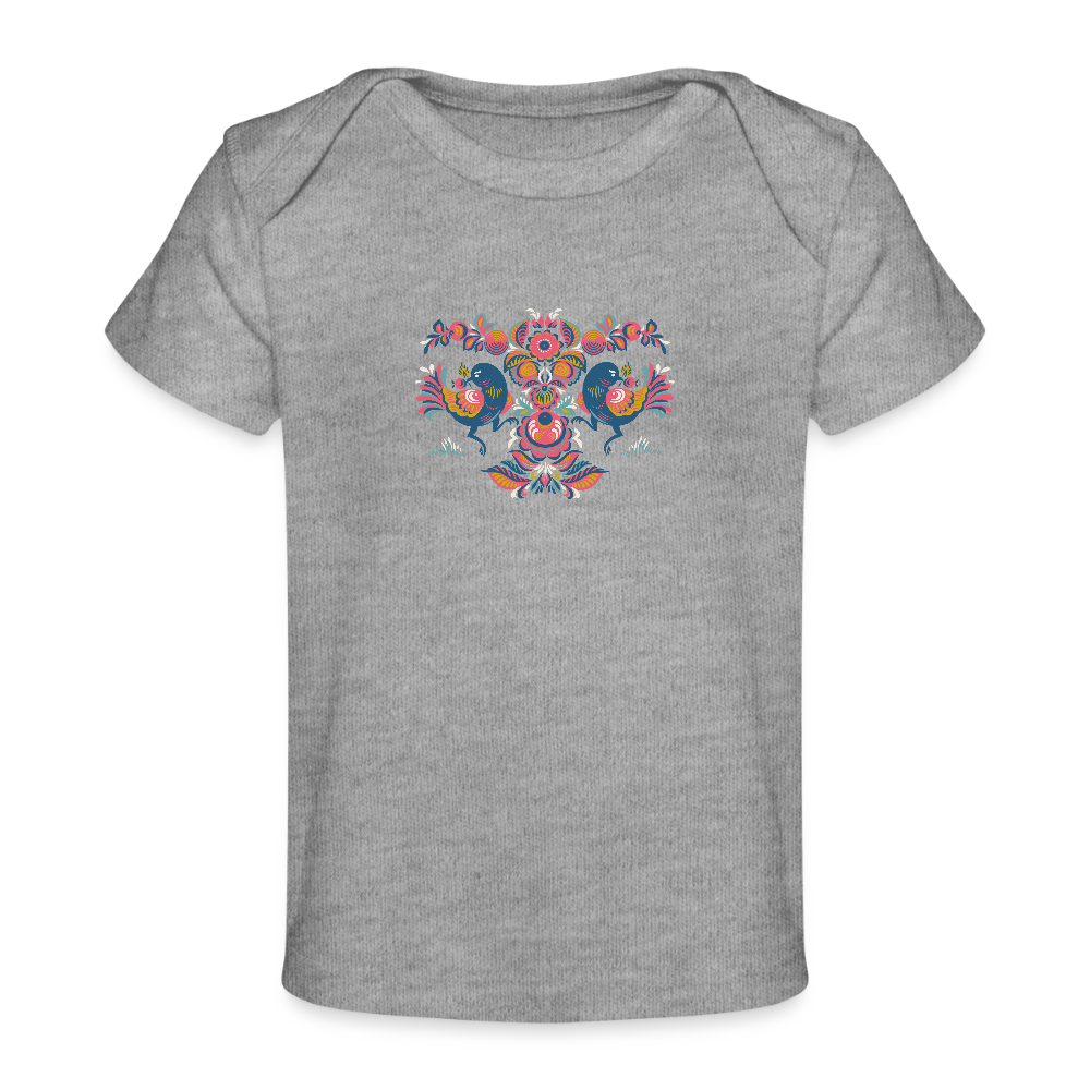 Baby bio-T-shirt - grijs gemêleerd