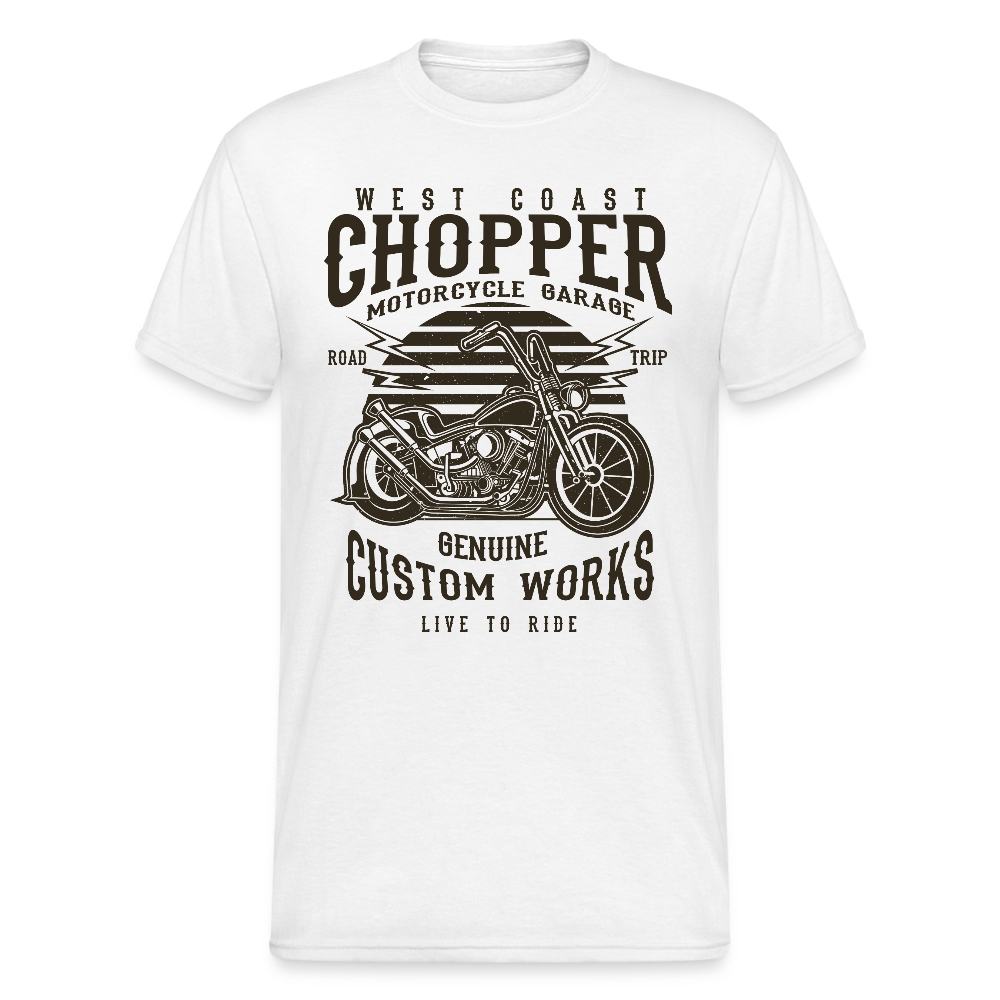 Mannen Gildan Heavy T-shirt - wit